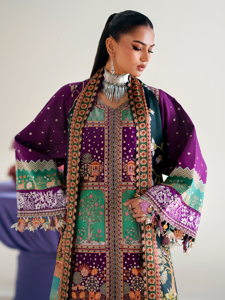 Elanora | Emb Unstitched Shamoz silk 3pc