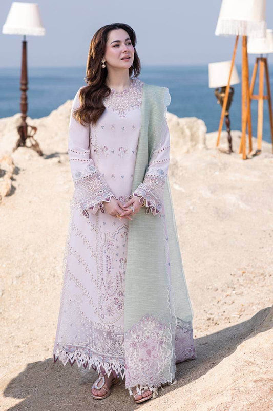 QALAMKAR LAWN UNSTICH EMB 3PC SAHIL KINARE - City Cloth House