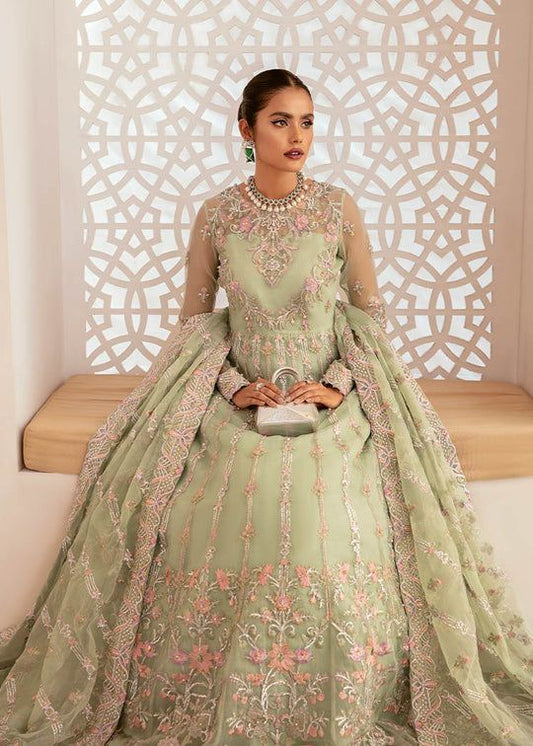 KANWAL MALIK ORGANZA UNSTITCHED EMB MAXI