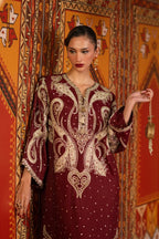 Tanaab | Emb Unstitched Shamoz silk 2pc