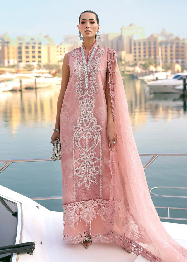 MARIA.B LAWN LUXURY UNSTITCHED 4-B EMB 3PC