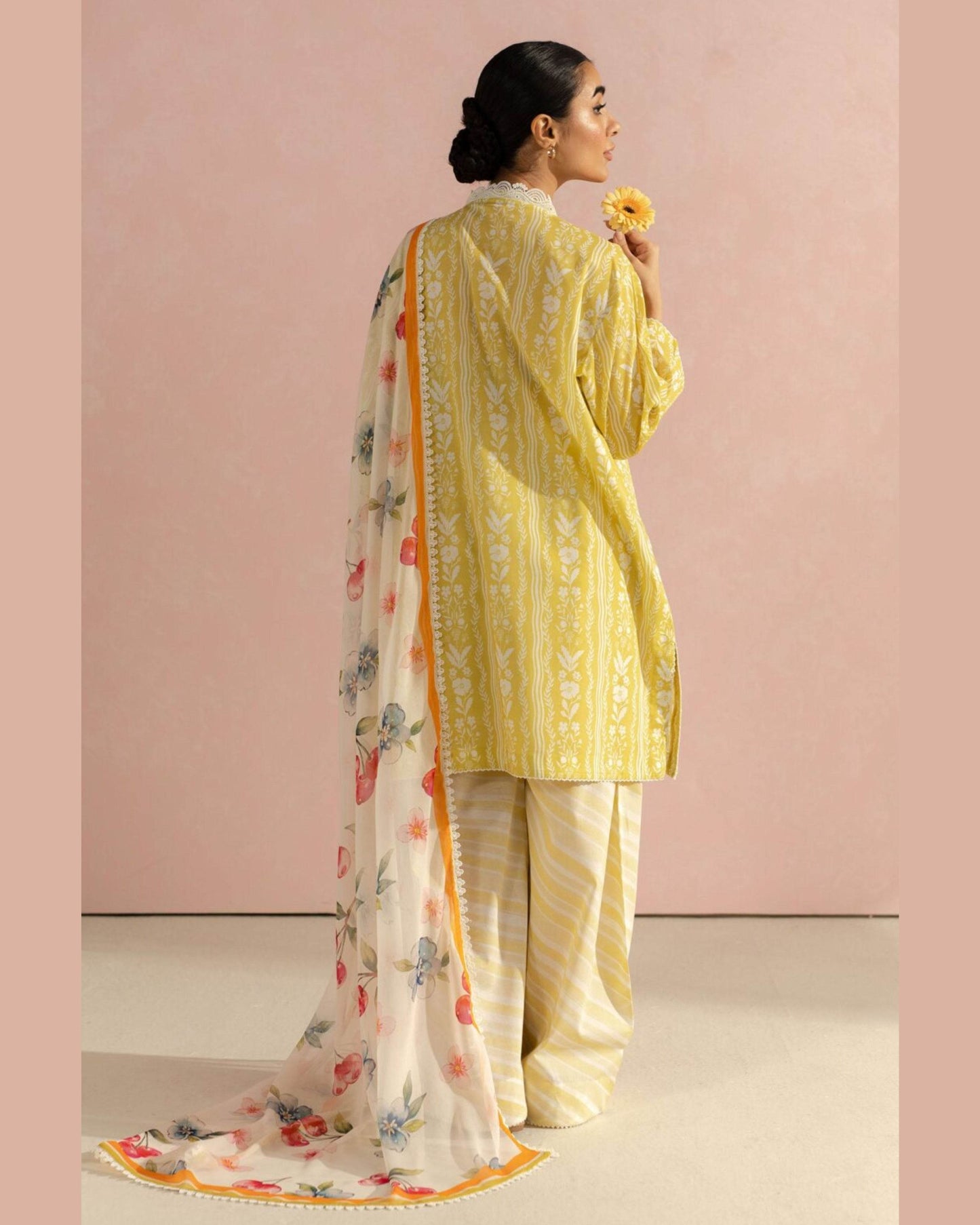 COCO LAWN PRINTED UNSTICH 3PC - City Cloth House