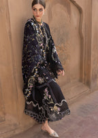 Siah | Emb Unstitched Dhanak 3pc