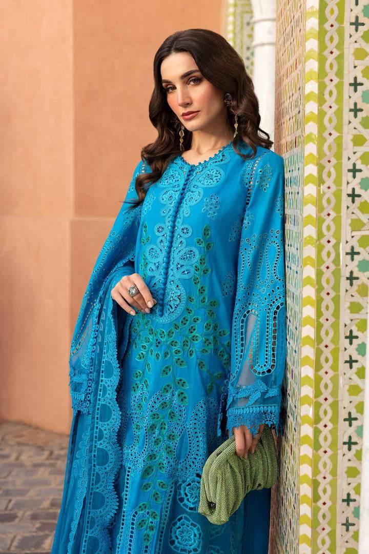 MARIA.B LAWN UNSTITCHED EMB 3PC - City Cloth House
