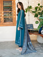 Nilofer | Emb Unstitched Dhanak 3pc