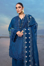 CRIMSON LAWN UNSTITCH EMB 3PC ULYSSES-MIDNIGHT (2B) - City Cloth House