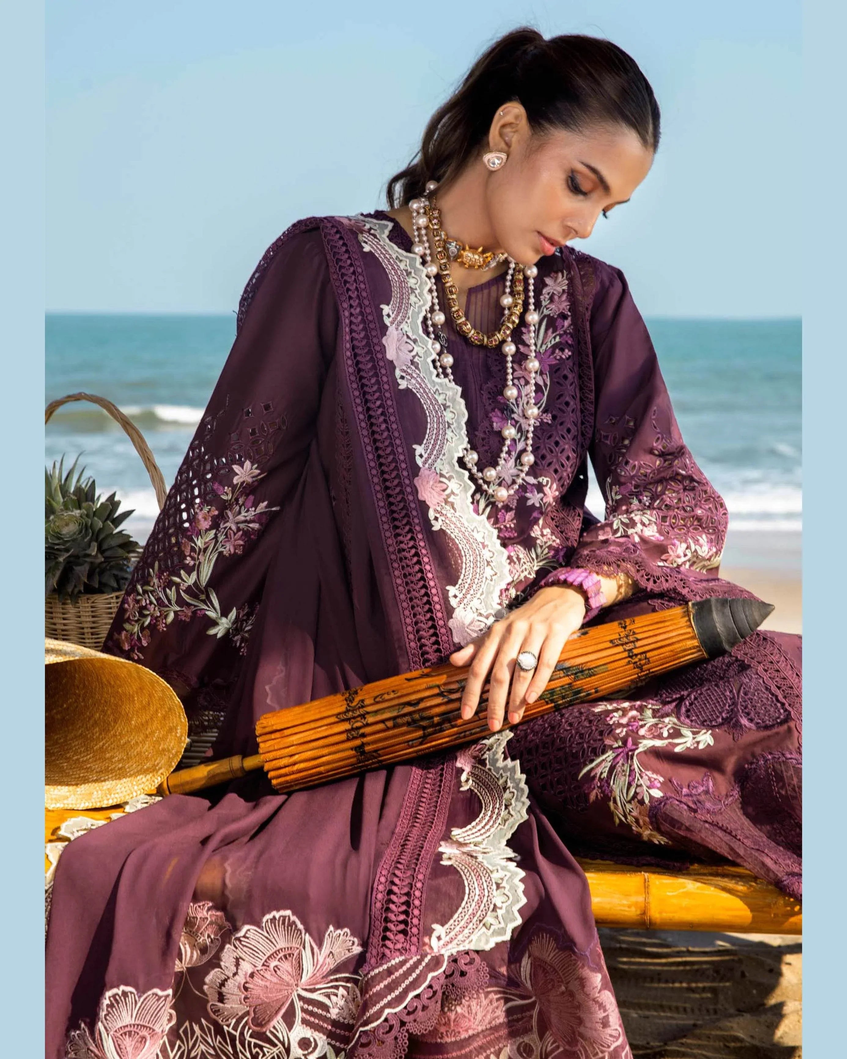 SAIRA*SHAKIRA LAWN UNSTITCHED EMB 3PC - City Cloth House