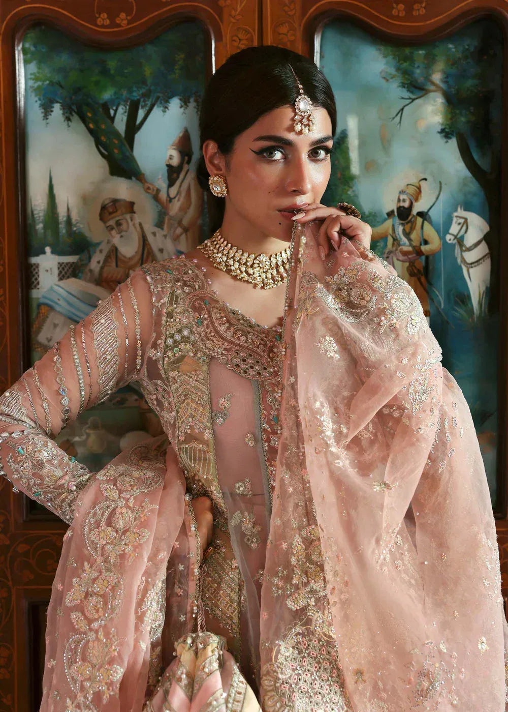 KANWAL MALIK ORGANZA UNSTITCHED EMB MEHAR SUIT - City Cloth House