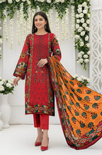 MIRAAL LAWN PRINTED UNSTICH VOL-2 3PC
