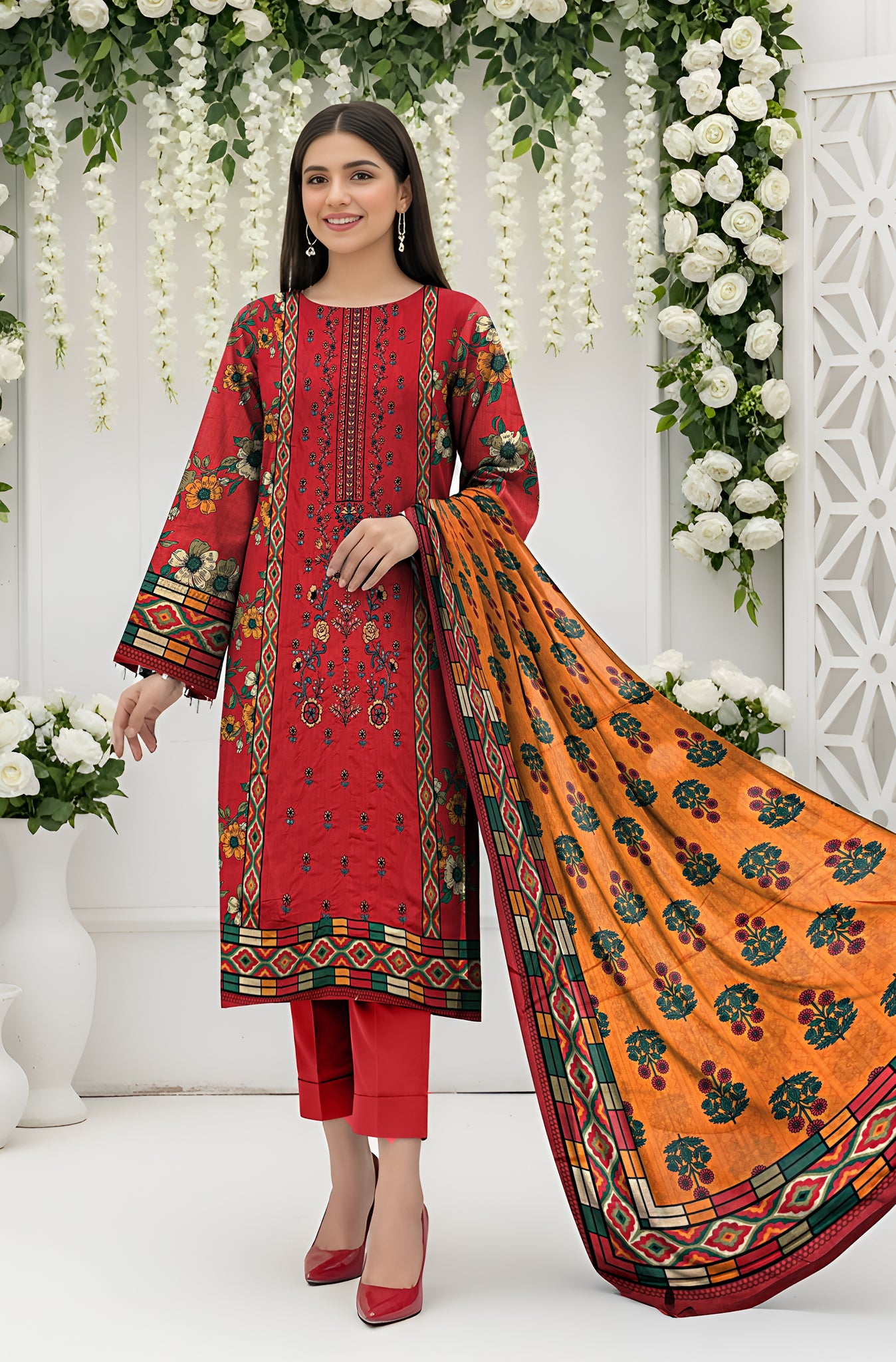 MIRAAL LAWN PRINTED UNSTICH VOL-2 3PC