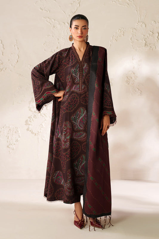 BAROQUE LINEN PRINTED UNSTICHED 3PC