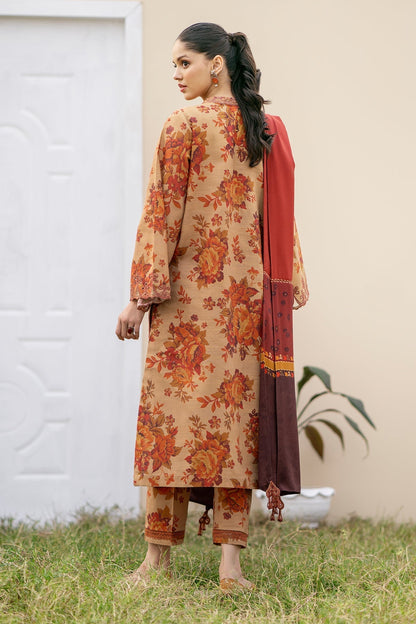BAROQUE DHANAK PRINTED UNSTICHED 3PC