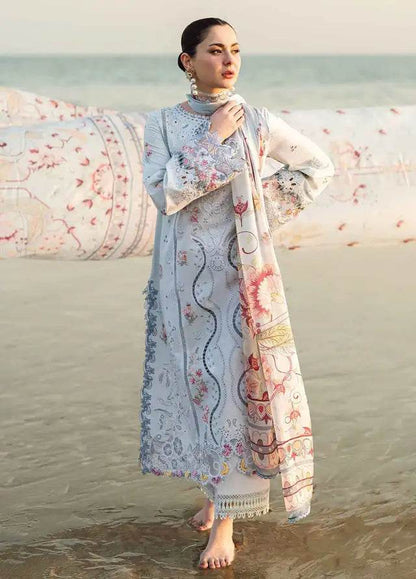 QALAMKAR LAWN UNSTITCHED EMB 3PC - City Cloth House