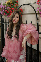 Ivory | Emb Unstitched Shamoz silk 3pc