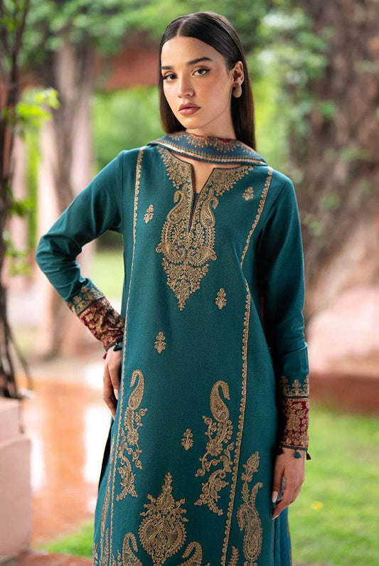 JAZMIN LAWN PREMIUM UNSTITCHED EMB 3PC - City Cloth House