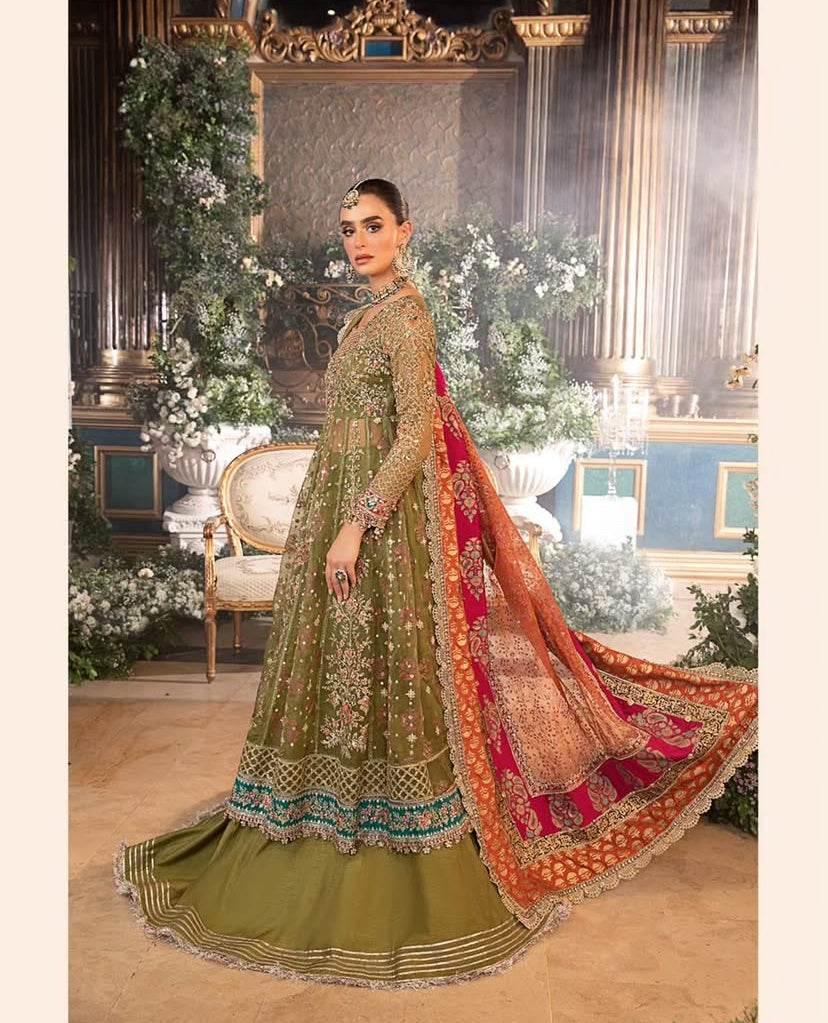 MARIA.B ORGANZA UNSTITCHED EMB MAXI - City Cloth House