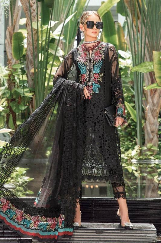 MARIA.B LAWN UNSTITCH EMB 3PC (EL-23-04) - City Cloth House
