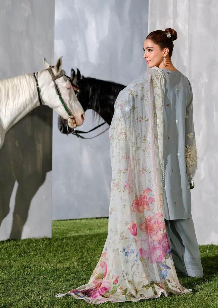 ELAF LAWN UNSTITCH EMB 3PC ELH-7B ISSABEL - City Cloth House