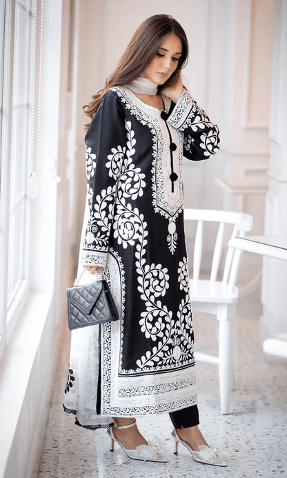 ZARKASHA LAWN PREMIUM UNSTICHED EMB 3PC - City Cloth House
