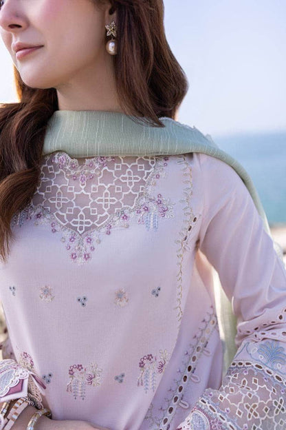 QALAMKAR LAWN UNSTICH EMB 3PC SAHIL KINARE - City Cloth House