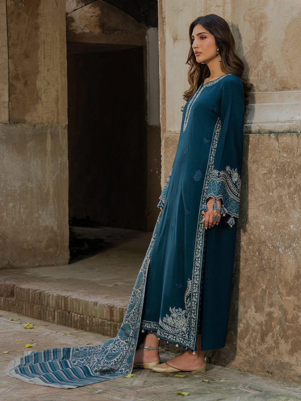 Zardozi | Emb Unstitched Dhanak 3pc