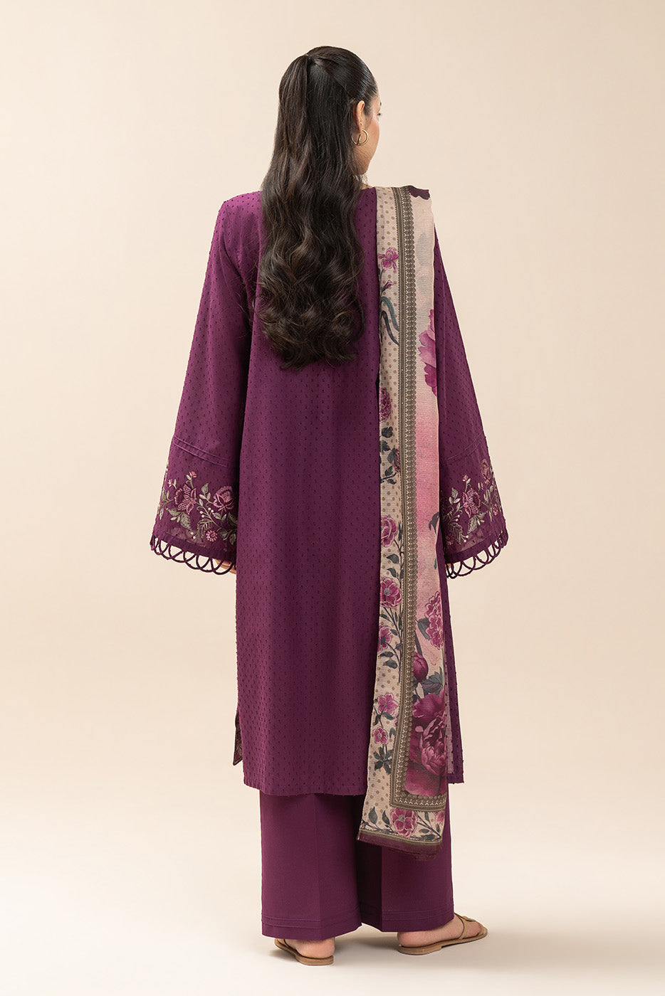 Orchid | Emb Unstitched Dhanak 3pc