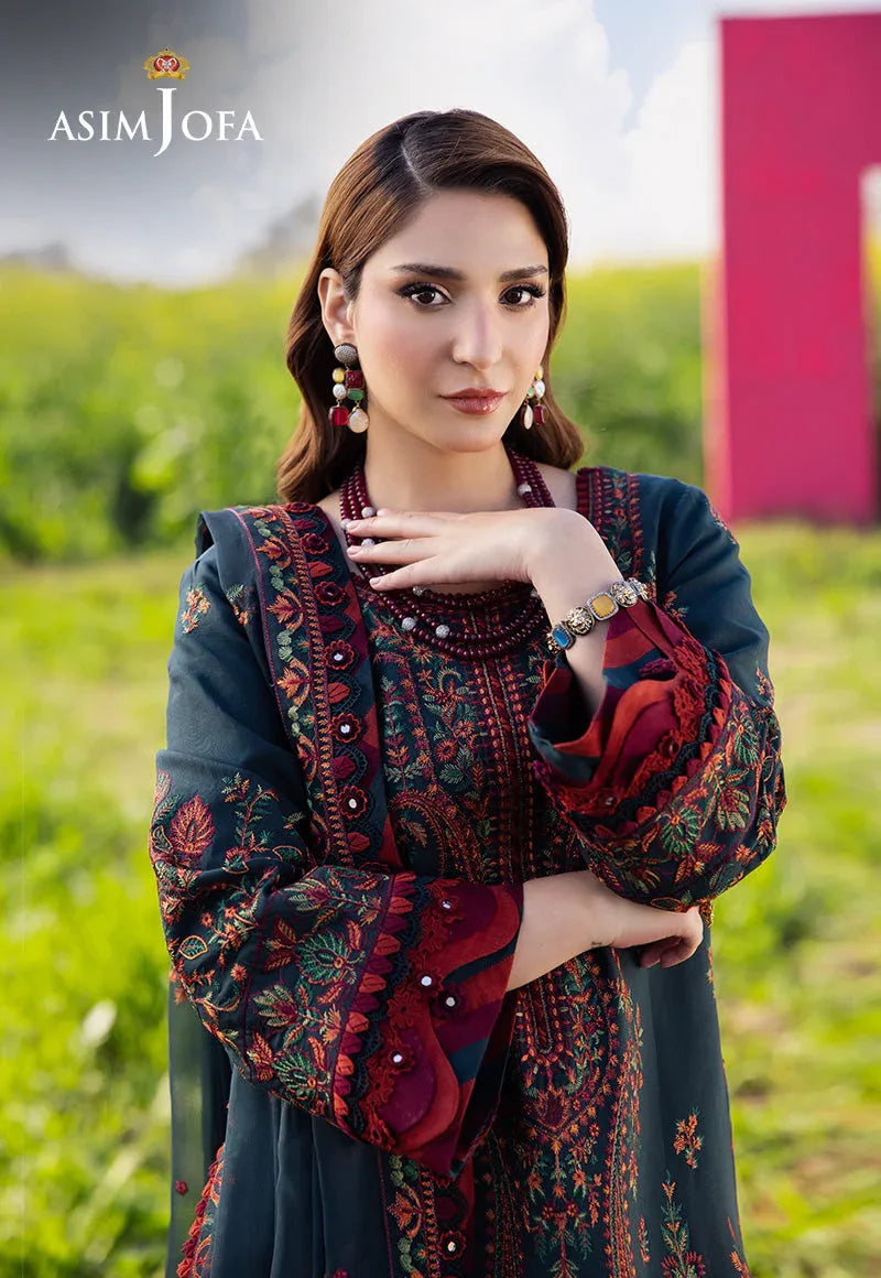 ASIM JOFA LAWN LUXURY UNSTITCHED EMB 3PC - City Cloth House