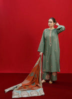 Zareen | Emb Unstitched Dhanak 3pc