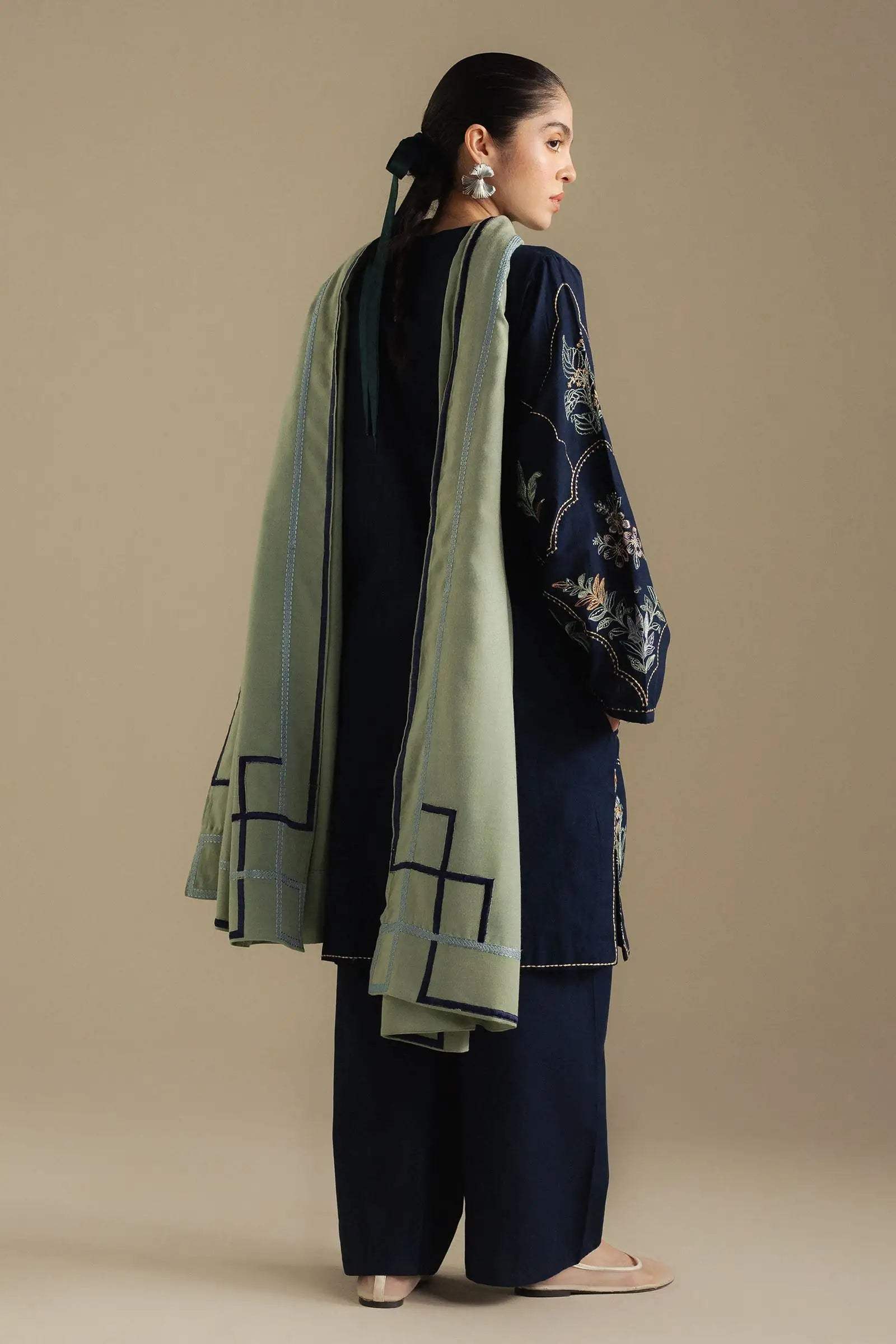 Indigo | Emb Unstitched Lawn 3pc