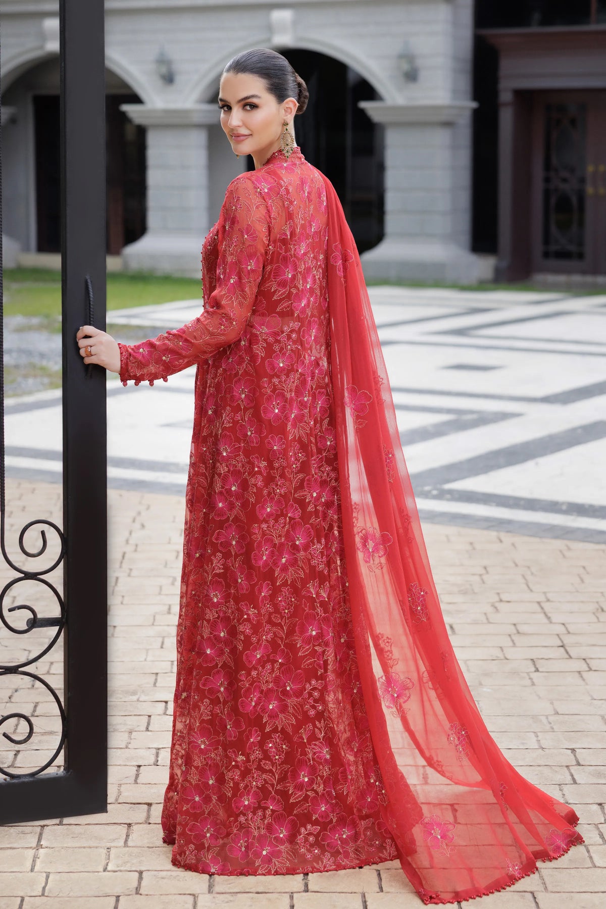 BAREEZE CHIFFON UNSTITCHED EMB TILISIM-01 SUIT