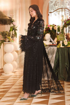 MARIA.B CHIFFON UNSTITCHED EMB D-4 SUIT