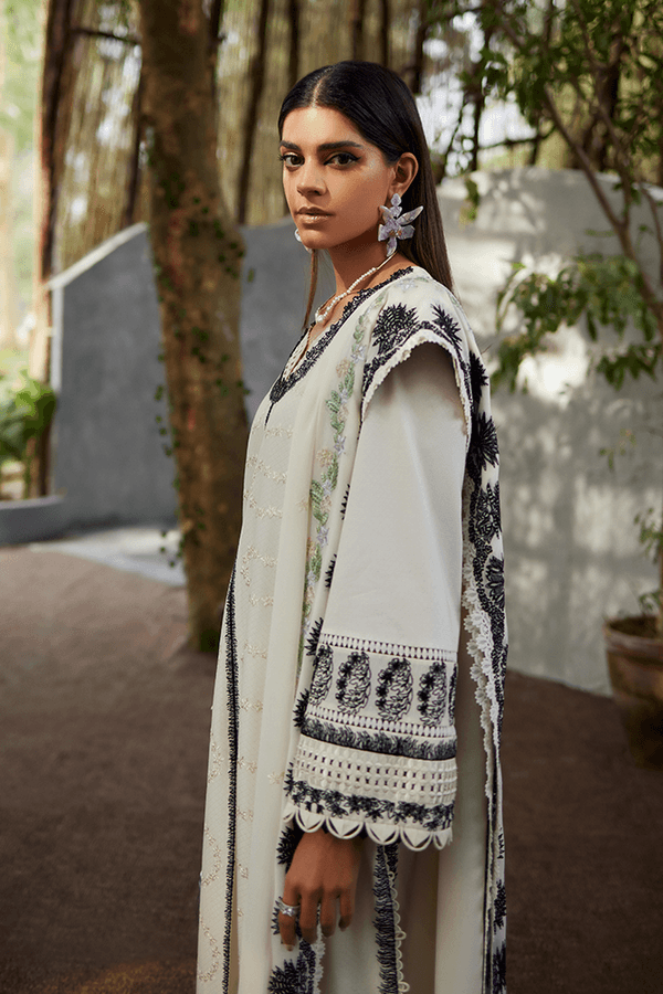 SUFFUSE LAWN LUXURY UNSTITCH EMB 3PC MEENAH (SU-02) - City Cloth House