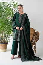 Nazakat | Emb Unstitched Dhanak 3pc