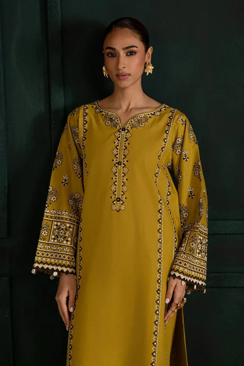 BATIK DHANAK LUXURY UNSTITCHED EMB 2PC - City Cloth House