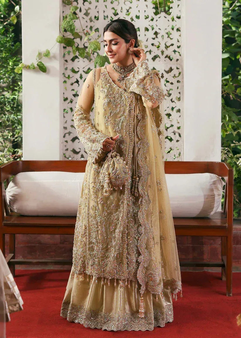 KANWAL MALIK NET UNSTITCHED EMB RUKHSAAR SUIT - City Cloth House