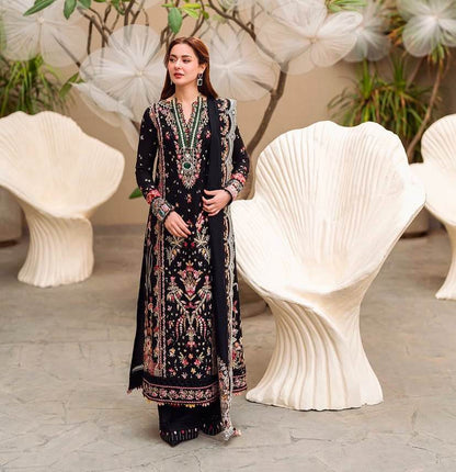 QALAMKAR LAWN PREMIUM UNSTITCHED EMB 3PC - City Cloth House