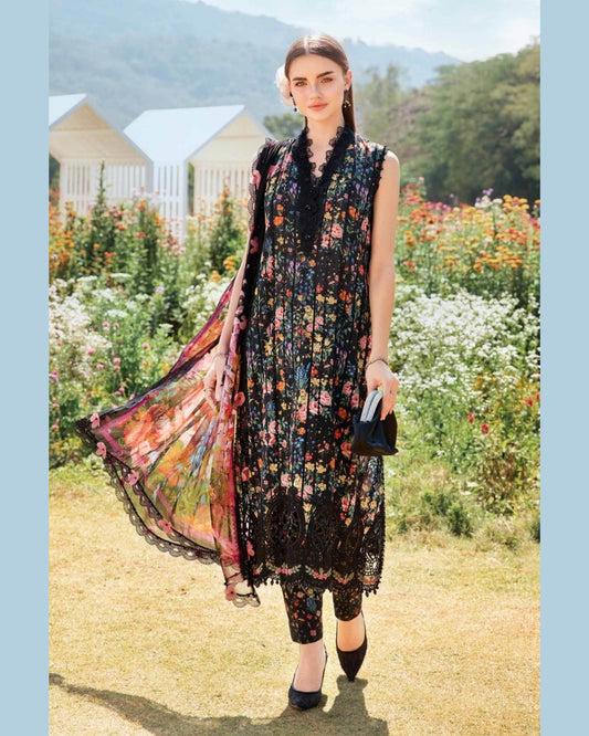 MARIA.B LAWN PREMIUM UNSTICH PRINTED 3PC - City Cloth House