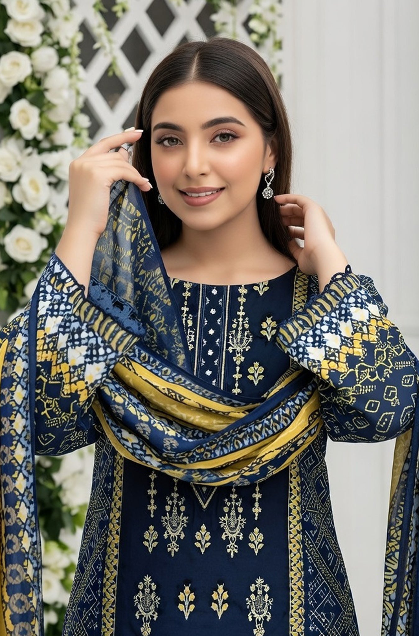 MIRAAL LAWN PRINTED UNSTICH VOL-2 3PC