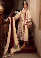 CRIMSON LAWN UNSTITCHED EMB 3PC - City Cloth House