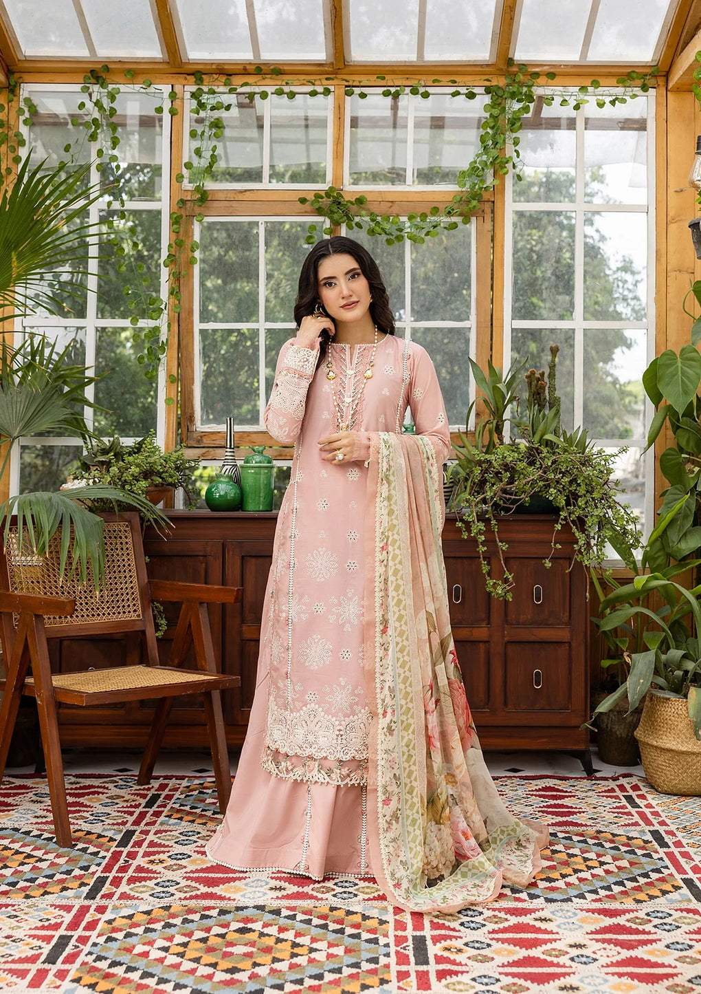 ELAF LAWN LUXURY UNSTITCHED EMB 3PC