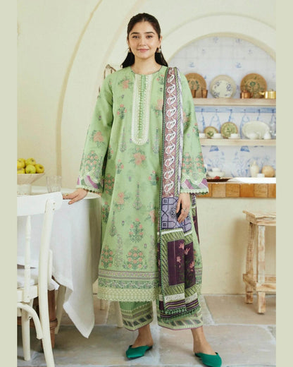 ZARA SHAHJAHAN LAWN UNSTITCHED EMB 3PC - City Cloth House