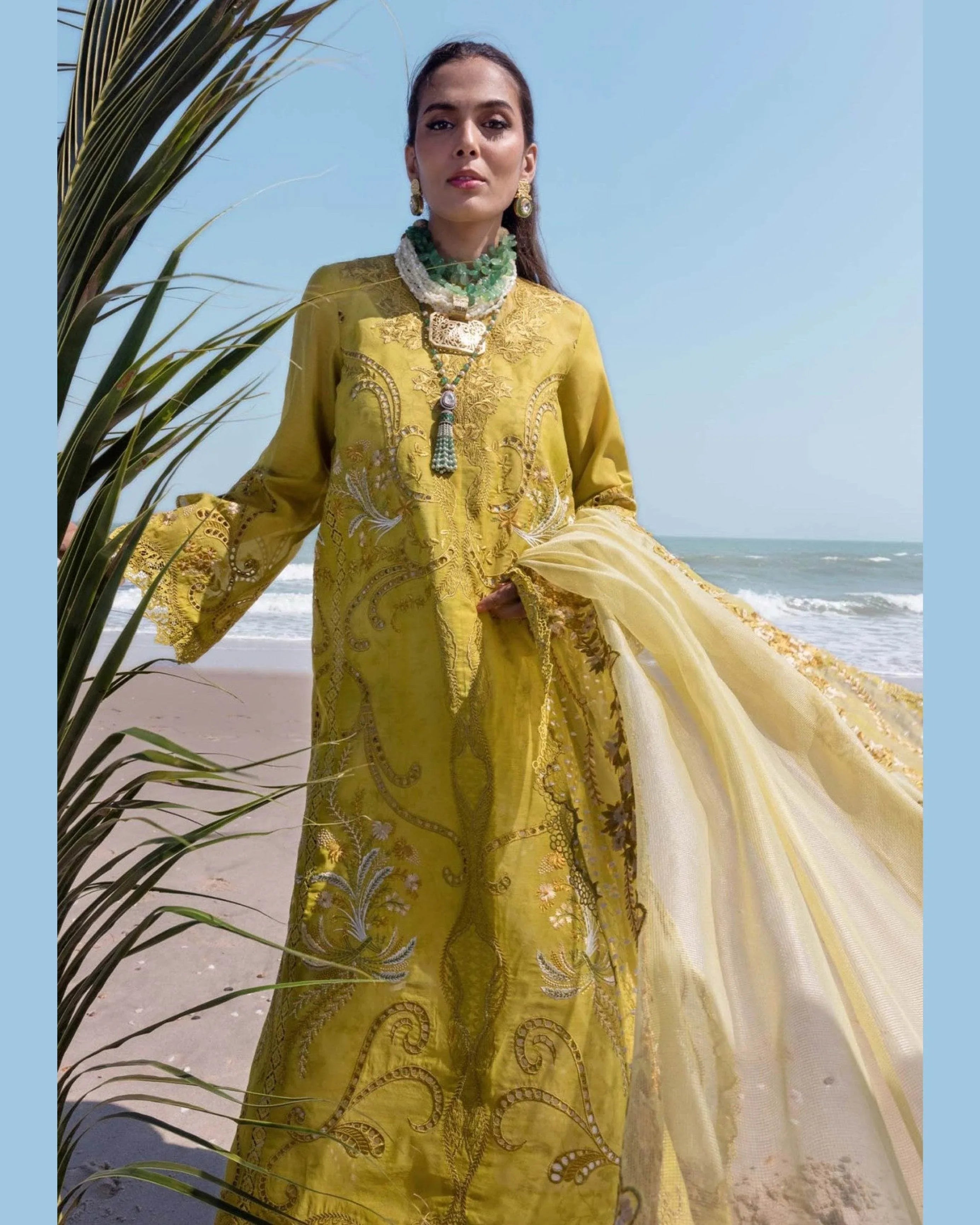 SAIRA SHAKIRA LAWN PREMIUM UNSTITCHED EMB 3PC - City Cloth House