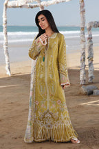 QALAMKAR LAWN PREMIUM UNSTITCHED HIRA EMB 3PC