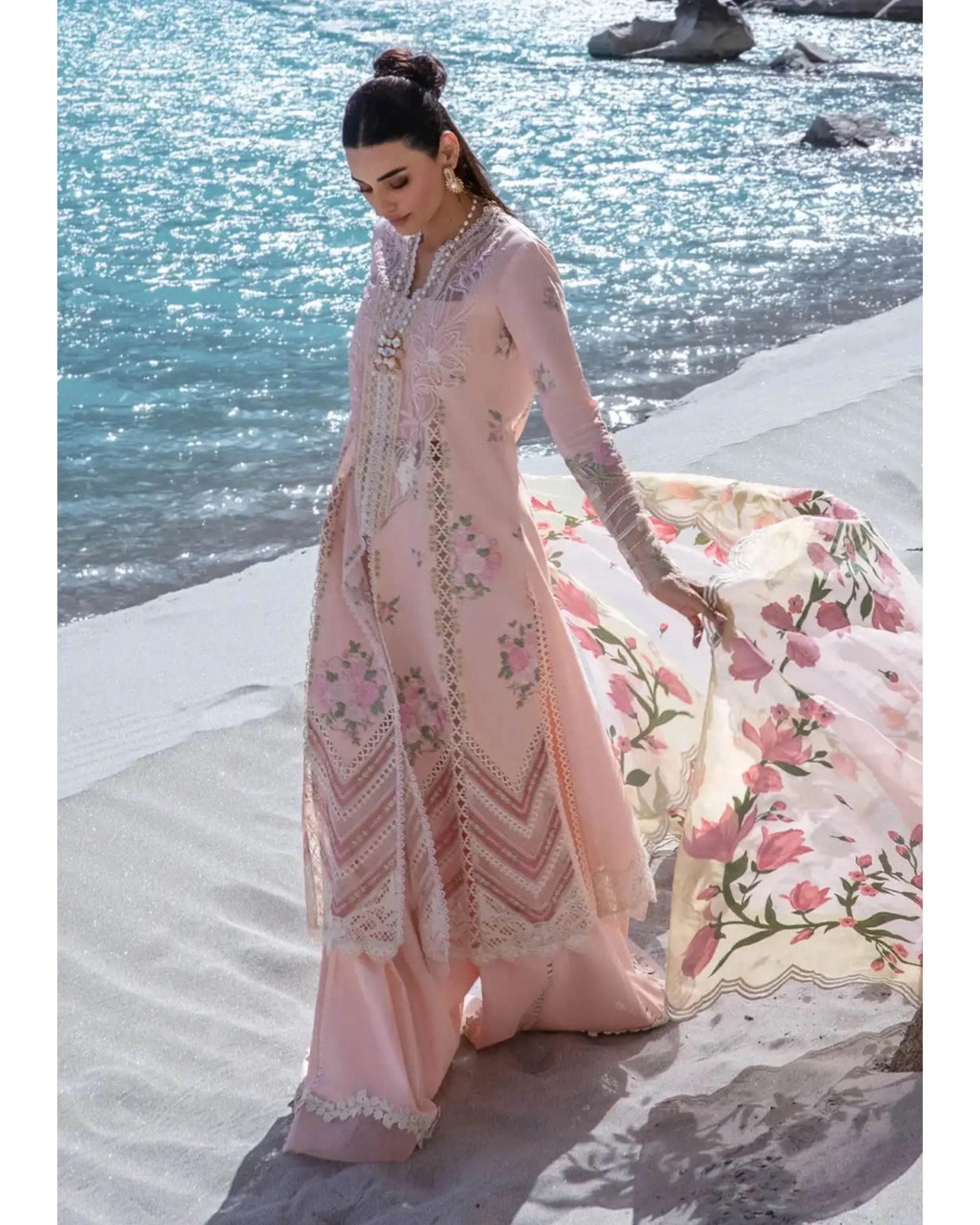 CRIMSON LAWN LUXURY UNSTITCHED EMB 3PC - City Cloth House