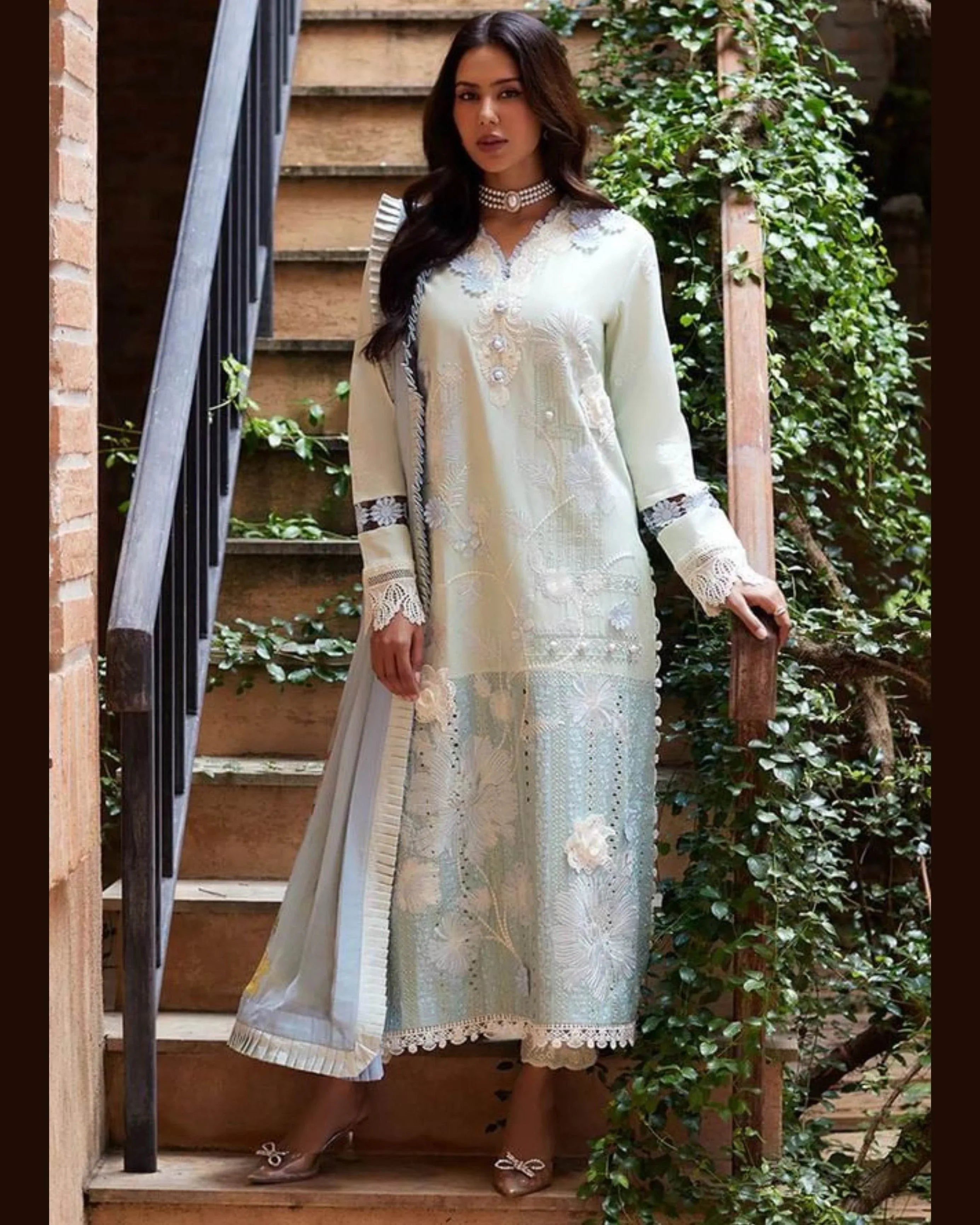 MUSHQ LAWN PREMIUM UNSTITCHED EMB 3PC - City Cloth House