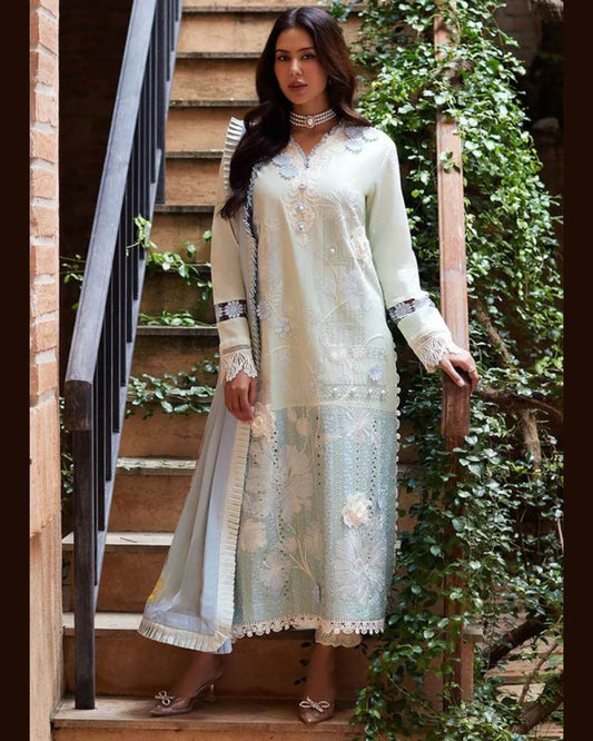 MUSHQ LAWN PREMIUM UNSTITCHED EMB 3PC - City Cloth House