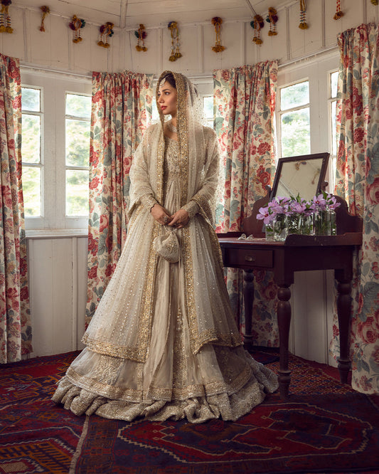 FAIZA SAQLAIN ORGANZA UNSTITCHED EMB ANAMTA MAXI