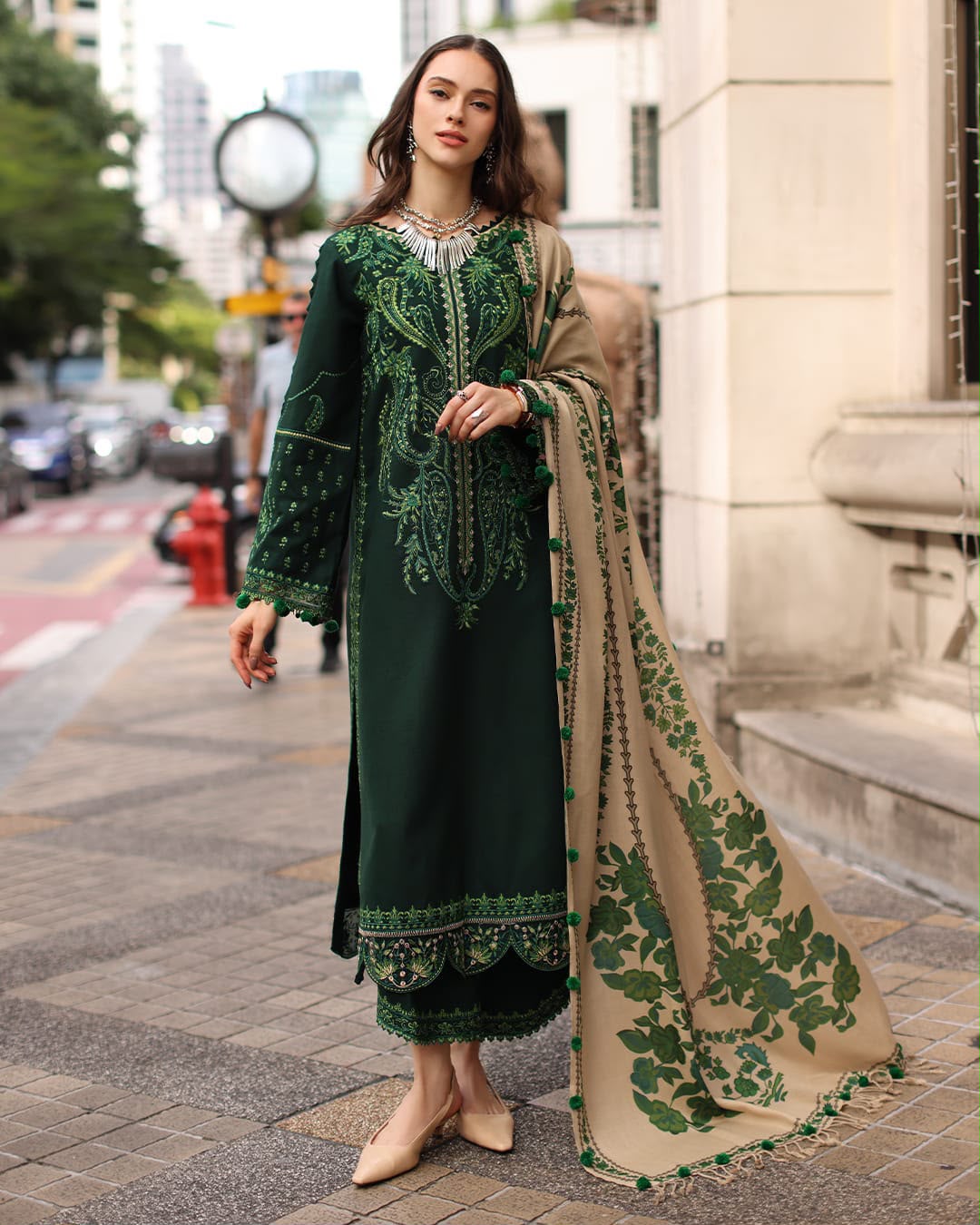 Kashish | Emb Unstitched Dhanak 3pc