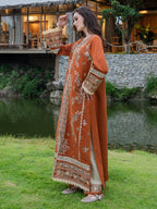 Amber | Emb Unstitched Dhanak 3pc