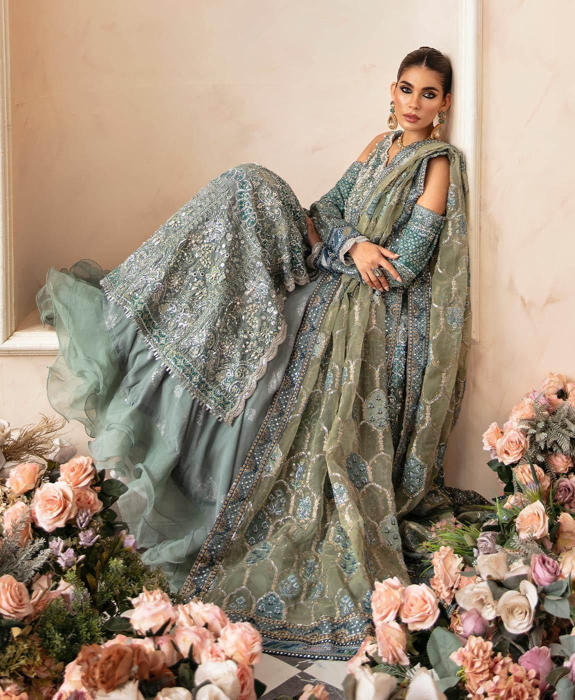 ELAF ORGANZA UNSTITCHED EMB MAXI - City Cloth House